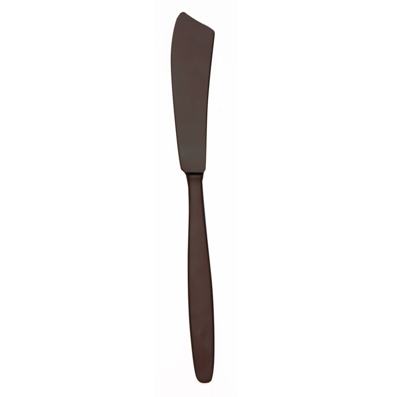 Due Stainless Steel Cake Knife, Black Gold