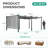 Aoodor Aluminum Pergola with Canopy-97922609-86865222