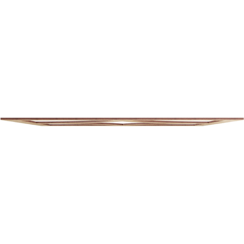 Médaillon de plafond en bois ajouré 32 "DO x 20 1/2" ID x T 1/4 "Statesman, bouleau, Chêne rouge