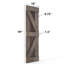 Porte de grange pliante en bois de pin noueux 80 po H avec trousse de quincaillerie-97865903-97865908