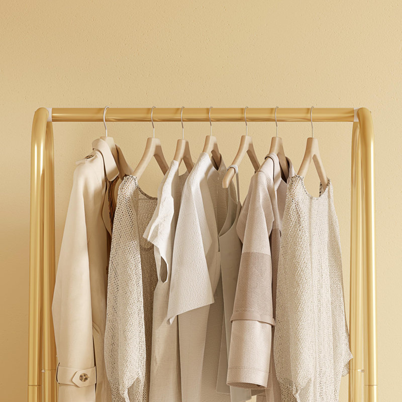 Petit support portatif en métal avec tablette double couche, Gold