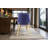     Pangea Home Hudson Tufted Upholstered Arm Chair - Dining Chairs Set of 2 – Modern Upholstered Accent Chairs for Kitchen, Dining Room, Living, or Breakfast - Navy Velvet with Gold Legs-33064610-33064613