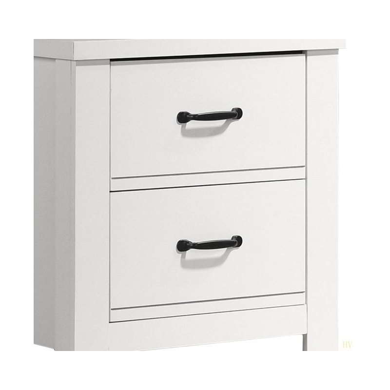 Table de chevet 2 tiroirs 21,5 po