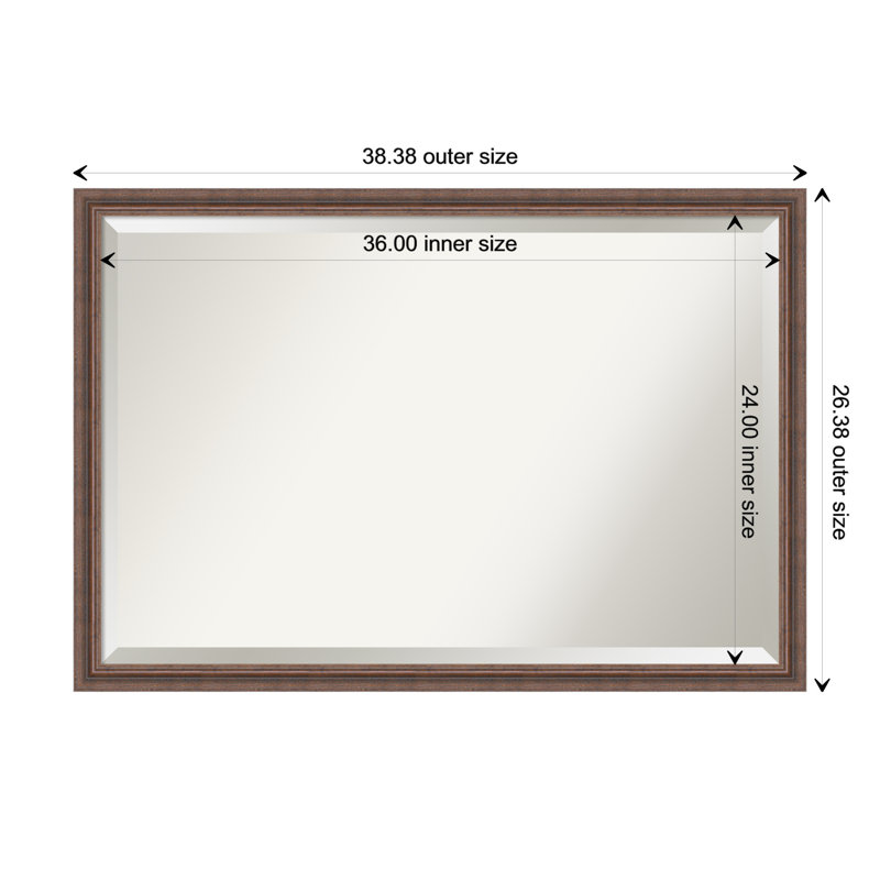 Miroir de salle de bain Libman, 26,38 po x 38,38 po