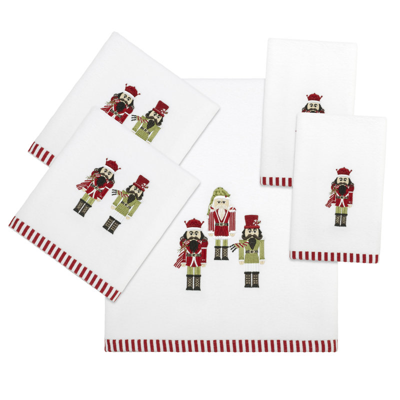 Avanti Peppermint Nutcracker 5-Piece Towel Set (B2H2T)