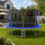 Trampoline extérieur de 14 pi avec filet de sécurité, trampoline de cour pour enfants et adolescents-130803777