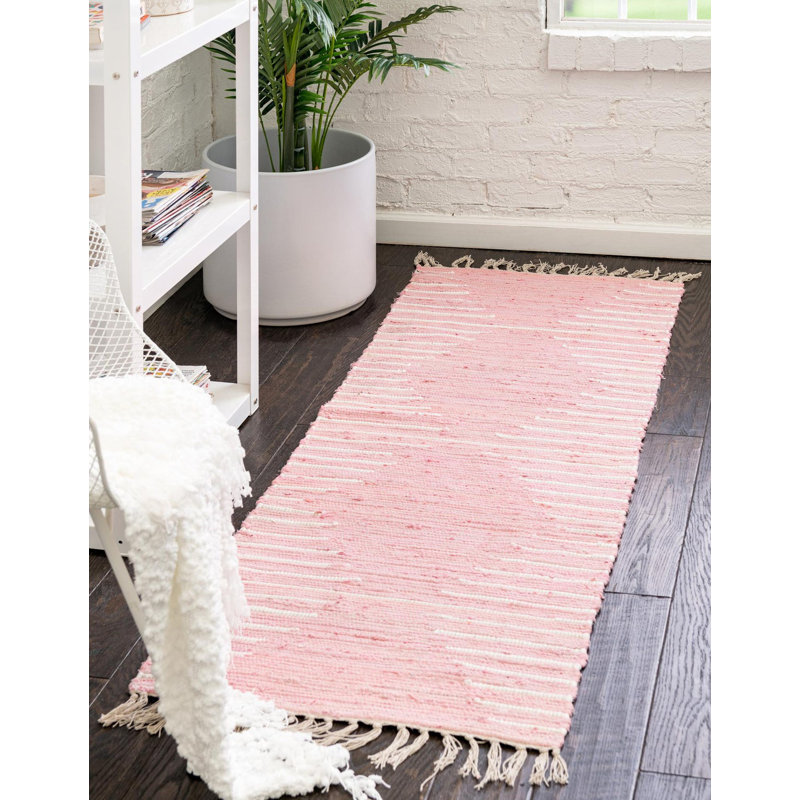 Gwin Cotton Striped Indoor Rug, Runner 2'11" x 16'1"