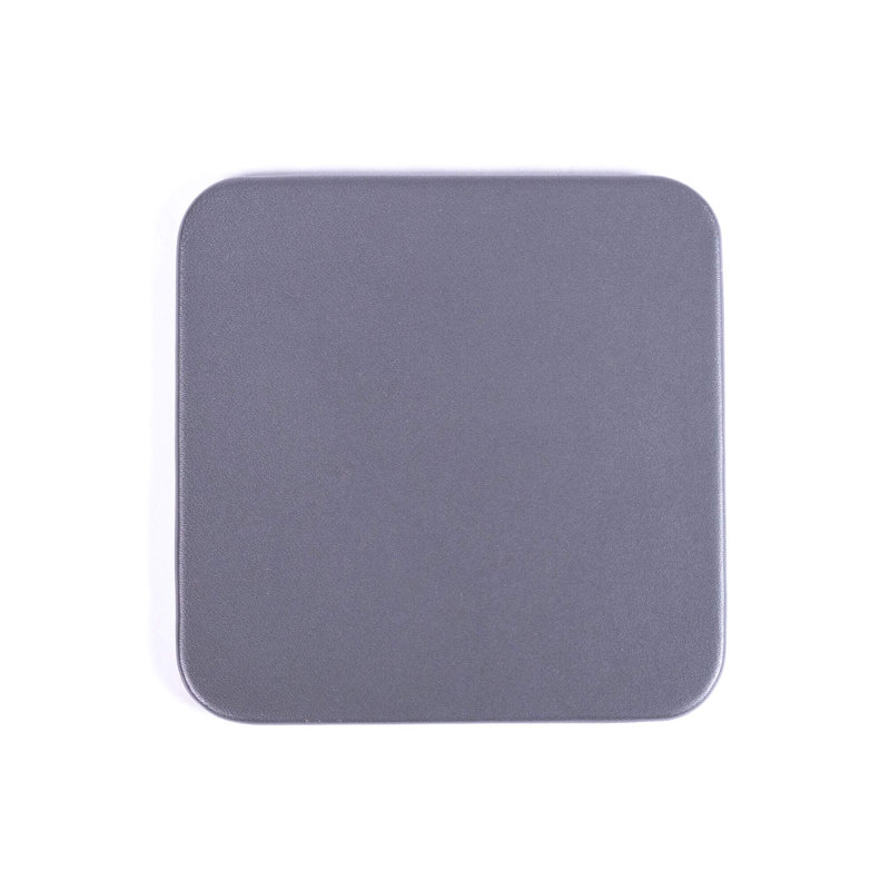 Comiskey Vinyl Square 1 Piece Coaster, Gray