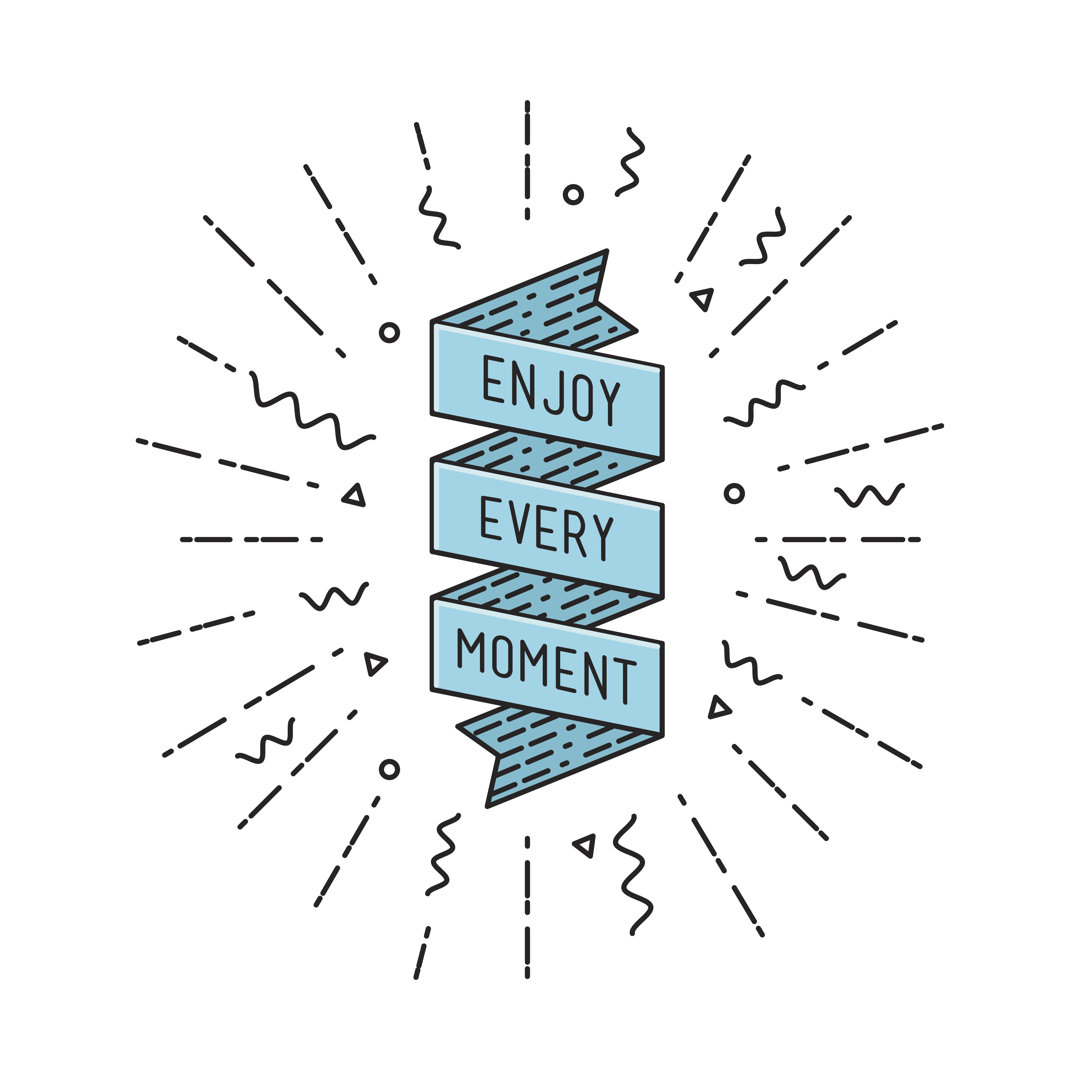 Enjoy Every Moment by Softulka - Wrapped Canvas Print