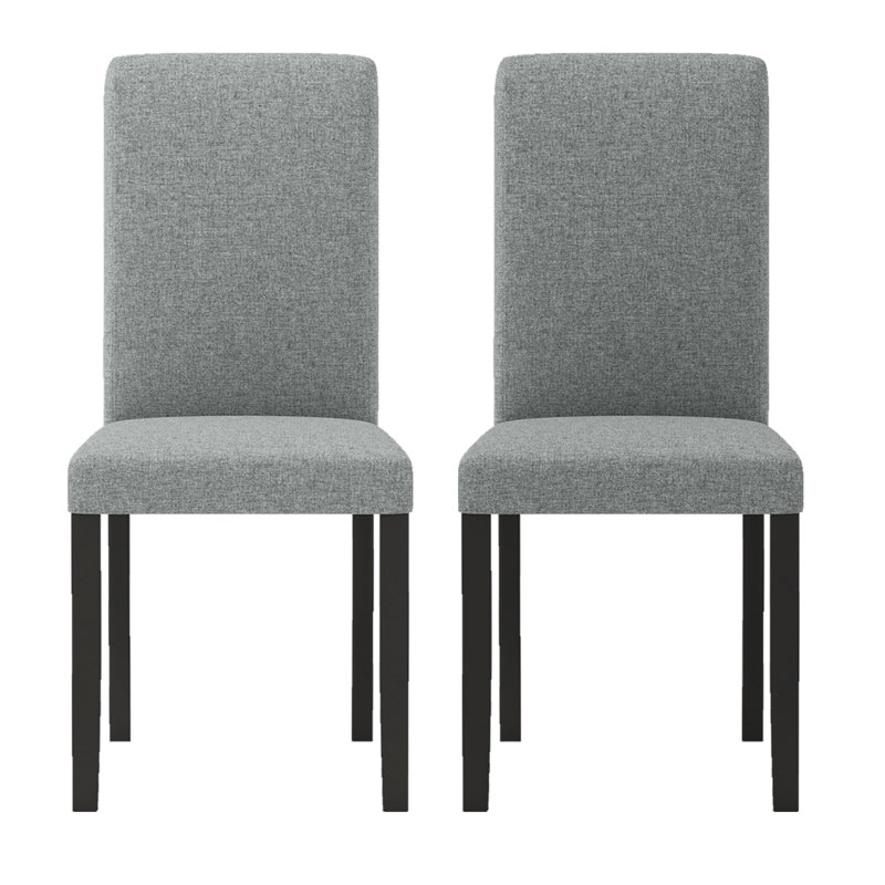  Dining Chair Set of 2 Mid-Century Modern Fabric Upholstered Parson Chairs, 2