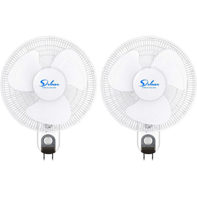 Simple Deluxe 18.7" Oscillating Wall Mounted Fan