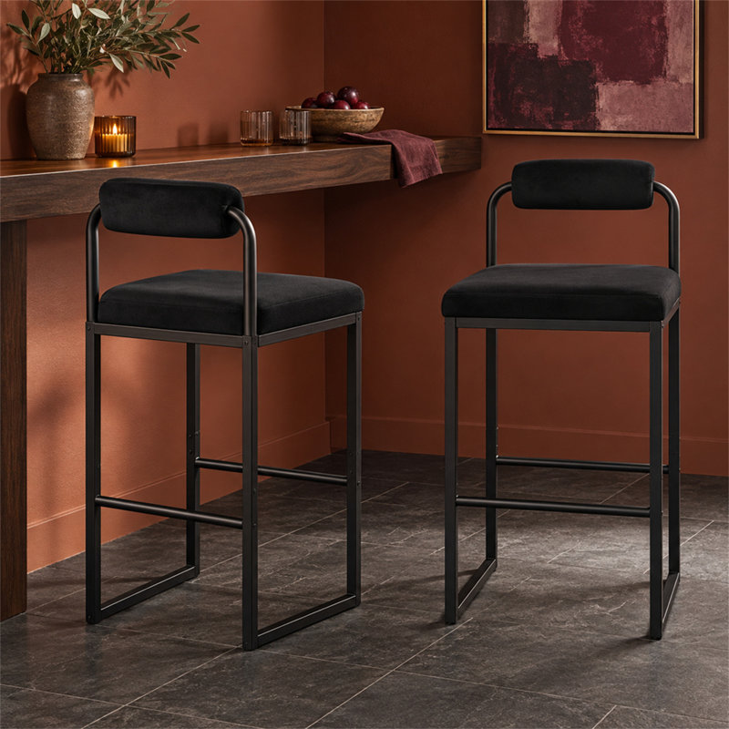 Bar Stool with Steel Frame