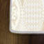 Tapis en polyester jaune clair / blanc Juli-1242456029