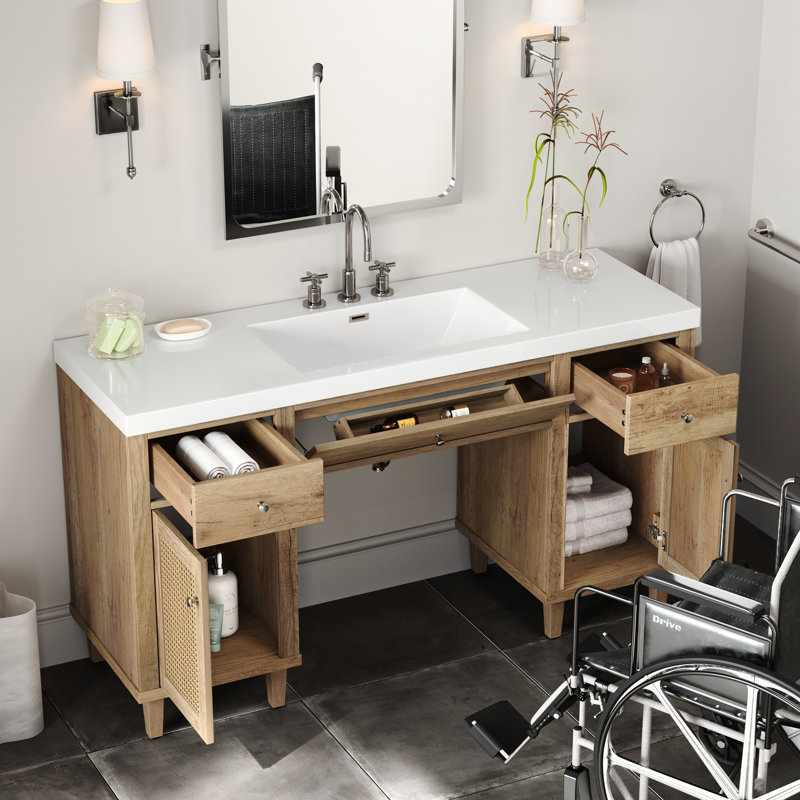 Meuble-lavabo de 60 po American Design, Natural
