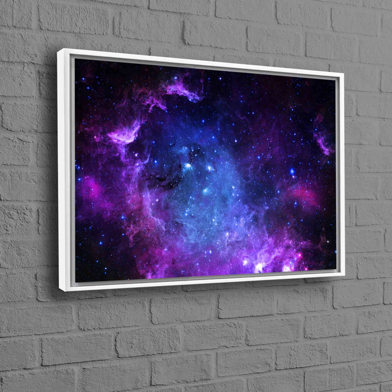 Superbe art mural ciel étoilé sur toile de coton représentant une vue époustouflante de la Voie Lactée, idéal pour un décor sur le thème de l'espace
