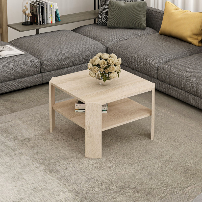 Azeldien Coffee Table With Storage Space, Sonoma, Sonoma