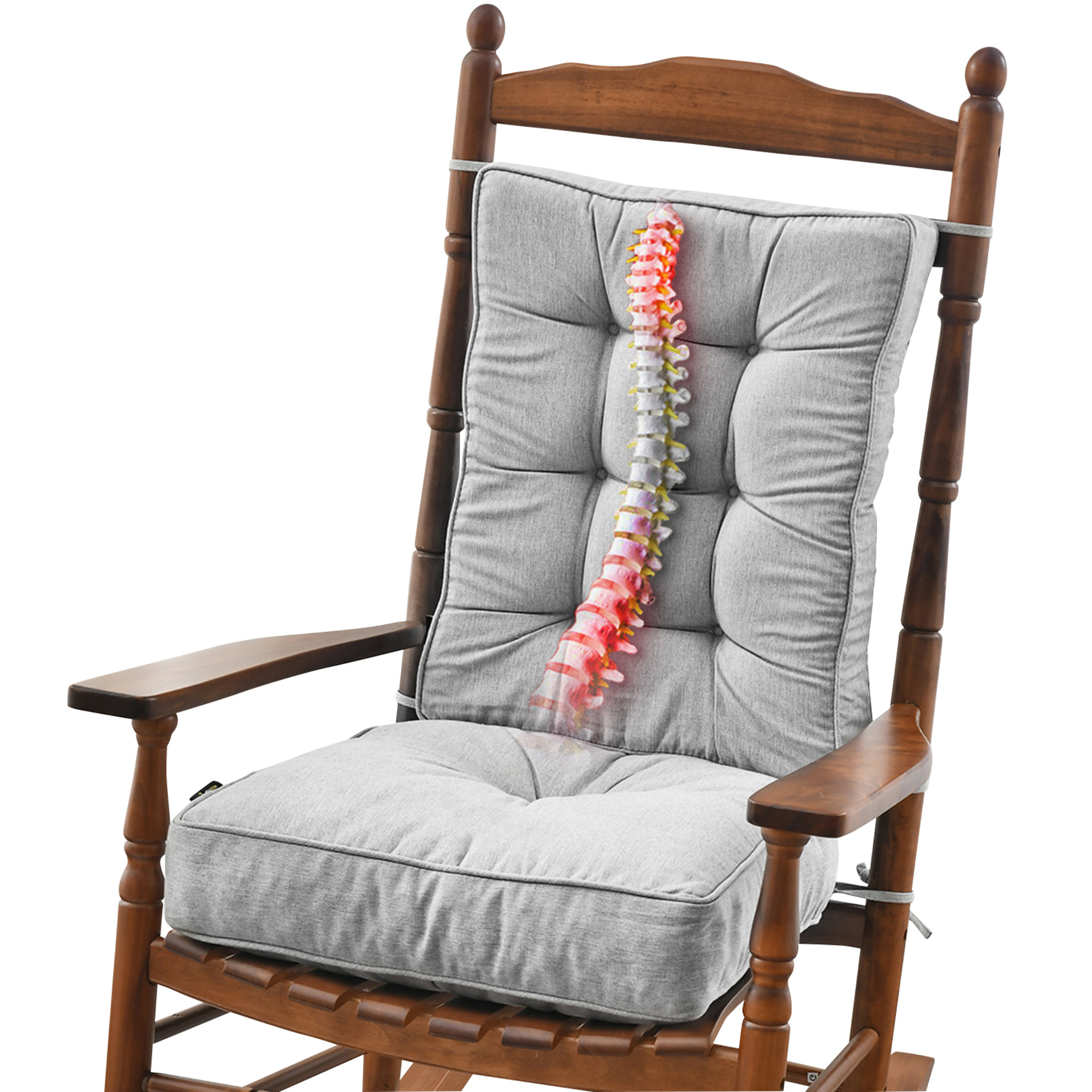 SUNROX Indoor/Outdoor Memory Foam Non Slip Rocking Chair Cushion \u0026 Reviews  | Wayfair, image size:2200x2200