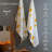 100% Cotton Summer Kitchen Towels, 18 x 28 inches, Lemon Printed Dish Towels, Hand Towels