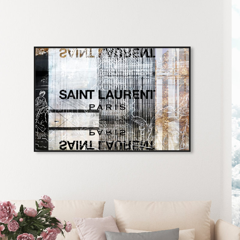 Laurent Empire - art textuel, H 30 po x l 45 po