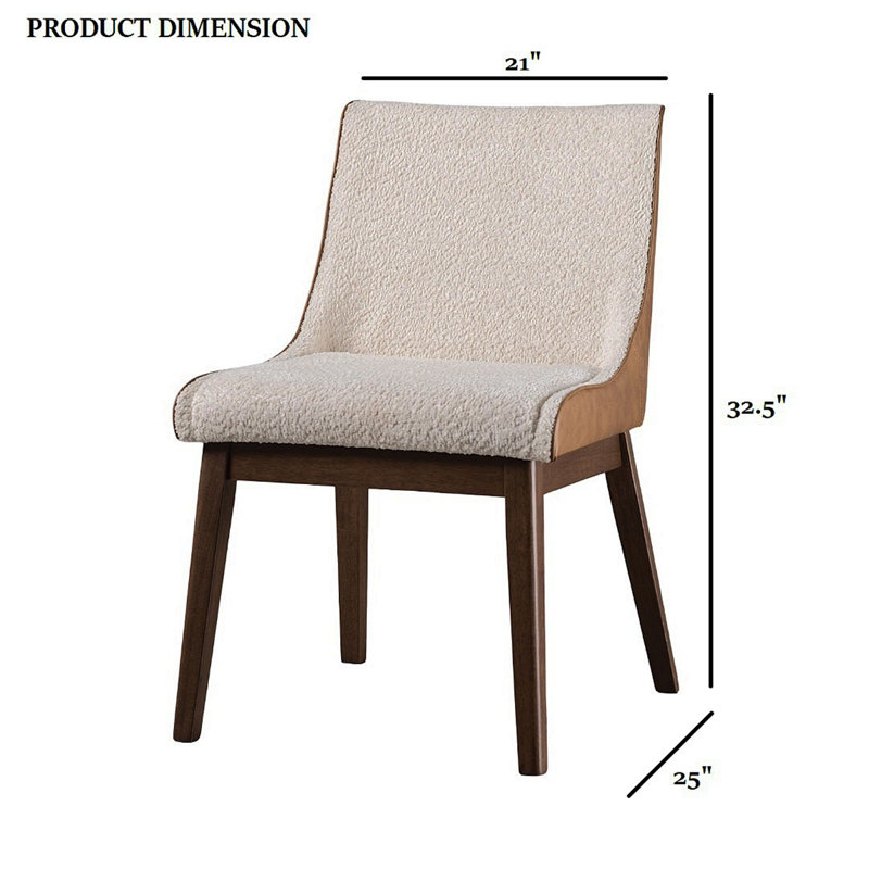 Chaise d'appoint 2 pièces Mid-Century