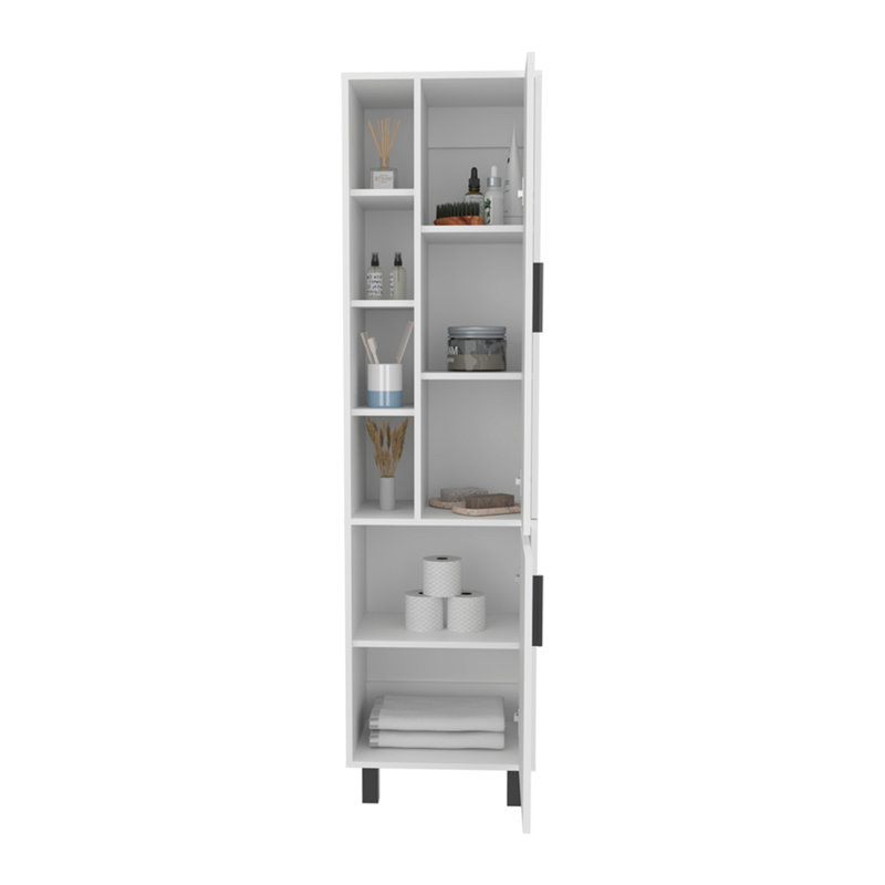Delta Storage Cabinet, Bathroom, White