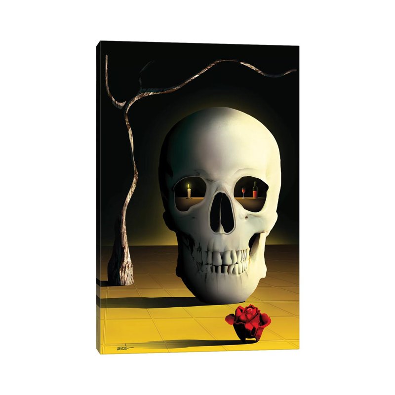 Skull by Marcel Caram - Wrapped Canvas Gallery-Wrapped Canvas Giclée, 45.72cm H x 30.48cm W