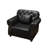 Comfortable Faux Leather Sofas 41.3 Inch Modern Chesterfield For Home