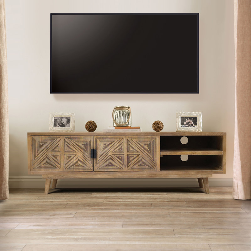 Kailianna TV Stand for TVs up to 60", Brown/Black