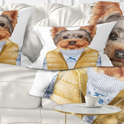 Coussin lombaire à l’intérieur et à la déterrier animal