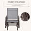 Fauteuil oscillant d'extérieur Outsunny, structure en acier et tissu maillé