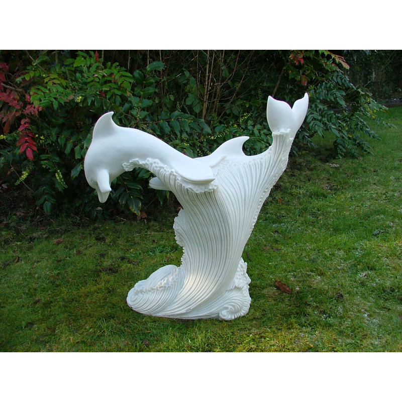  Dolphins Leaping Statue