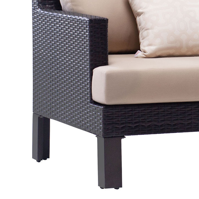 Canapé de patio de 72 po de largeur avec coussins Sunbrella Angelline, Sunbrella® beige