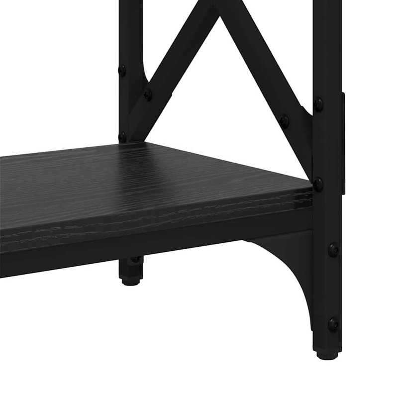 100cm Console Table, Black Oak