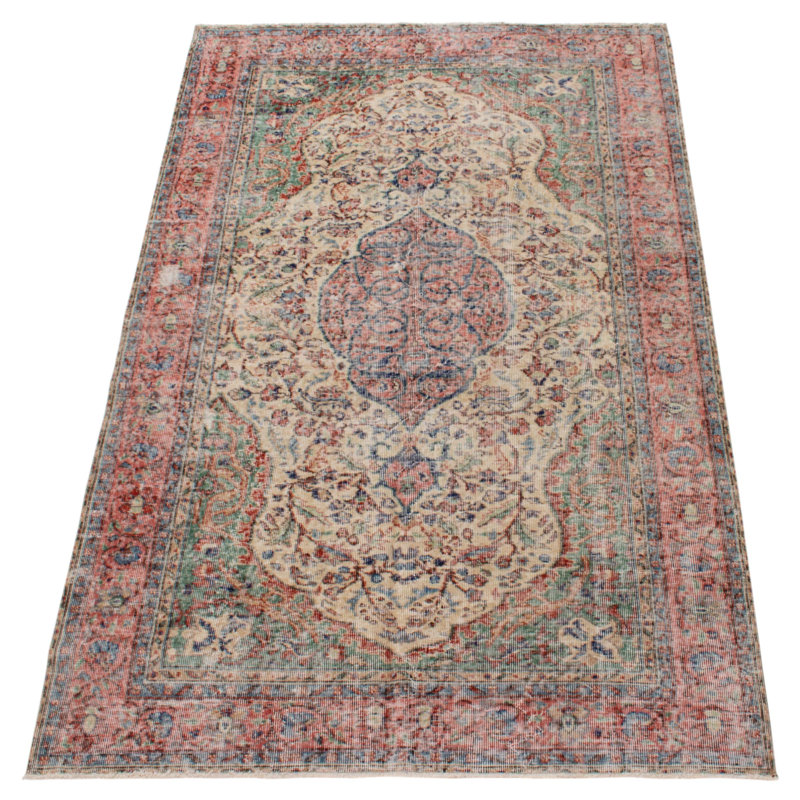 Tapis beige Melis Vintage 5 pi 5 po x 8 pi 7 po