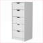 Commodes | Commode 4 tiroirs avec 2 armoires Dillon | Bois d'ingénierie | Noir-122055992