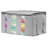 Sorbus Foldable Storage Fabric Cube Bin Bag Organizers, 3 Section, 2-Pack in Grey