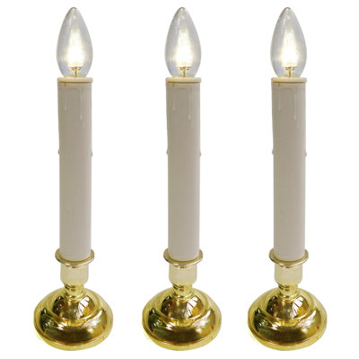 3 Ct Battery Operated Tiffany LED Candle