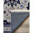 Quarza Collection Digital Print Cotton-Polyester Gray Navy Moroccan Rug-973647973