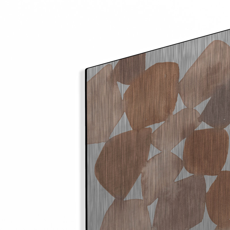 «Boho Beautiful 2 Brown» par Moira Hershey, Ebern Designs, art mural en métal, 16 po x 24 po, H 16 po x l 12 po