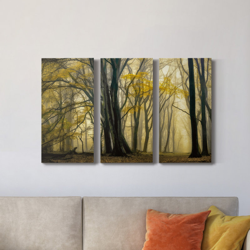 «In Love with Golden Fall», photographie sur toile tendue 3 pièces, H 60 po x l 120 po x P 1 po
