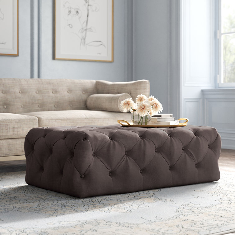 Huskins 47" Wide Tufted Rectangle Ottoman