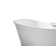 BE 65'' x 34'' Freestanding Soaking Solid Surface Bathtub
