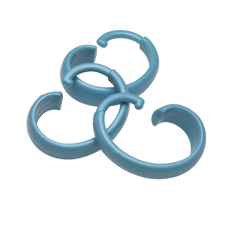 Crochets de rideau de douche Jamarl, Bleu clair