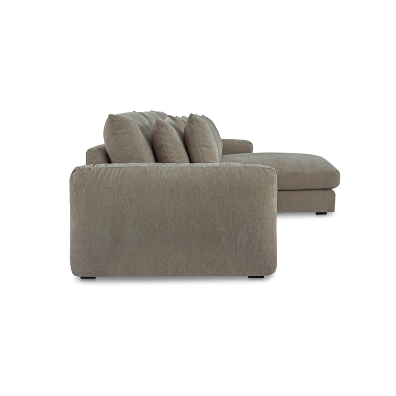 Berga Sectional Left Oat, Right Hand Facing, Pebble Polyester