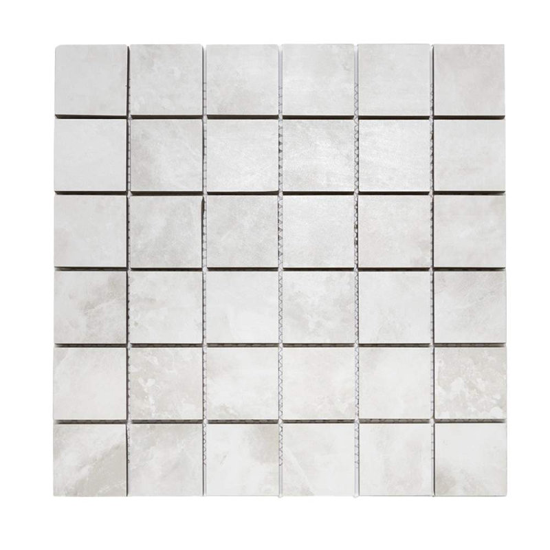 Nimbus 2" x 2" Matte Porcelain Mosaic Wall & Floor Tile, Blanco