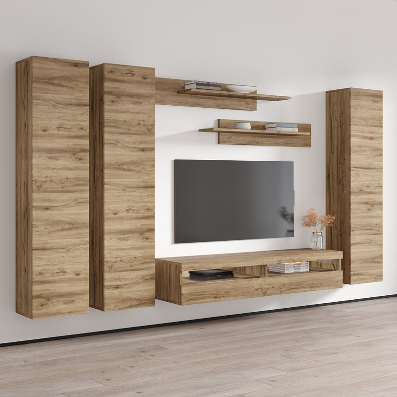 Meuble audio-vidéo flottant en chêne 35 "C 35TV Fly, Chêne