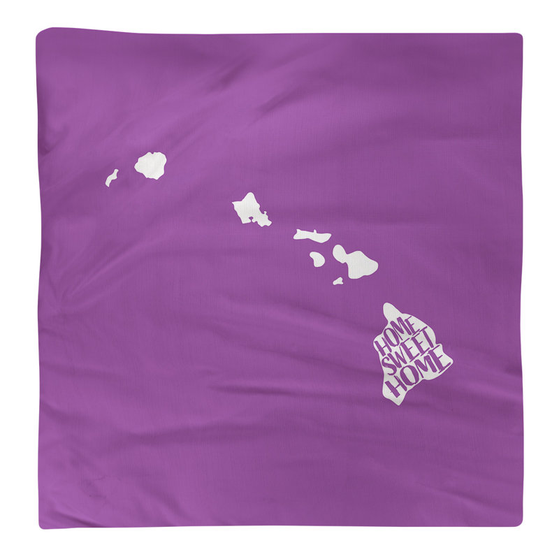Polyester, Cotton Cities & Maps Square Napkin, Violet, Polyester, 22" W x 22" D