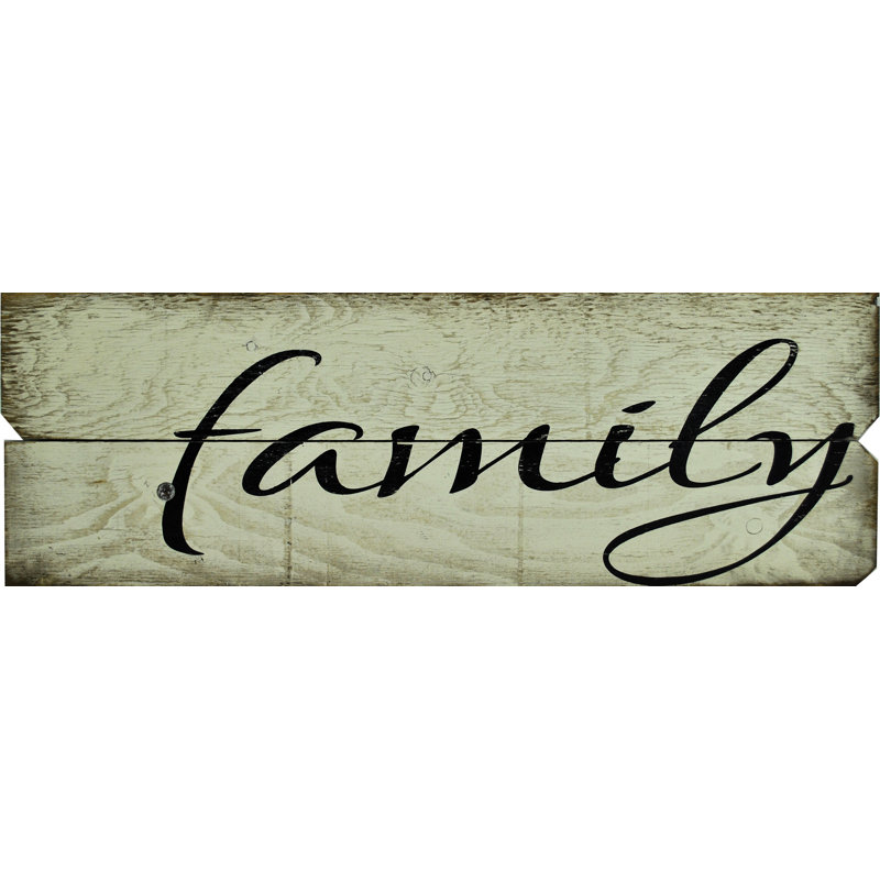 Décoration murale « family », Blanc / Noir