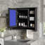Rangement mural pour salle de bain en bois 36 po