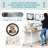 PowerPro 36" Electric Corner Standing Desk Converter Riser with USB Charging Port-1063520419